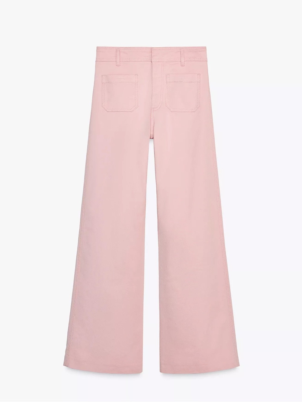 ZARA FULL LENGTH ZW COLLECTION STRAIGHT LEG JEANS
WITH A HIGH WAIST